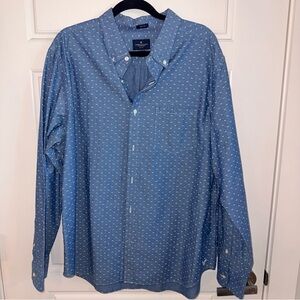 American Eagle Outfitters Blue Patterned Casual Shirt